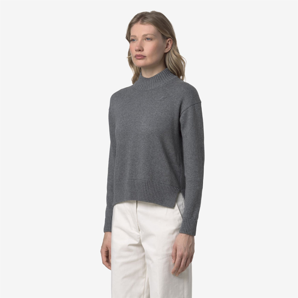 Knitwear_WOMAN_AGATA COTTON CASHMERE_Pull Over_Grey Smoked Mel - Commercial 5