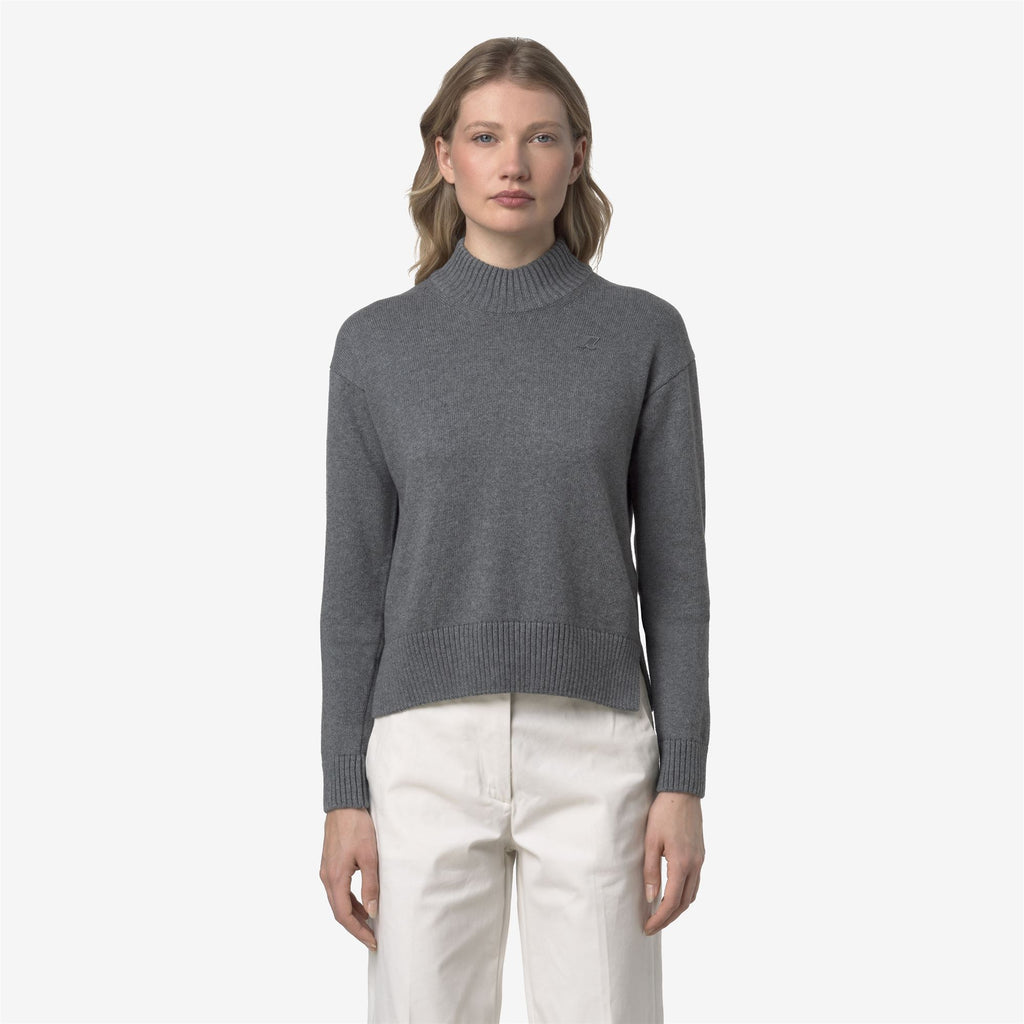 Knitwear_WOMAN_AGATA COTTON CASHMERE_Pull Over_Grey Smoked Mel - Commercial 4