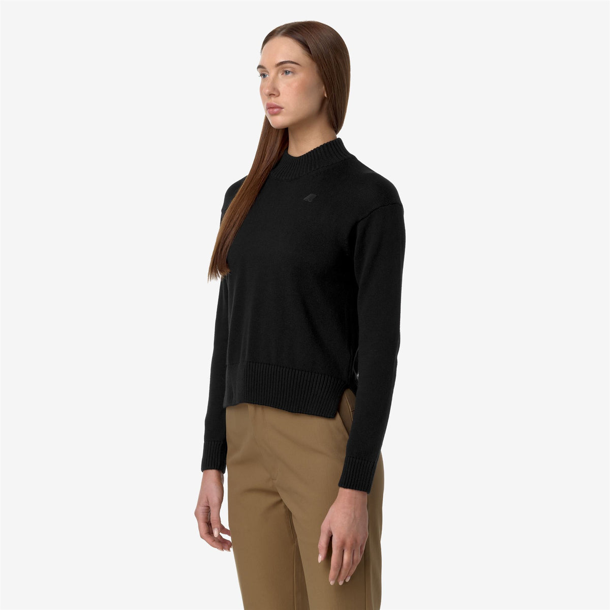 Knitwear_WOMAN_AGATA COTTON CASHMERE_Pull Over_Black Pure - Commercial 5