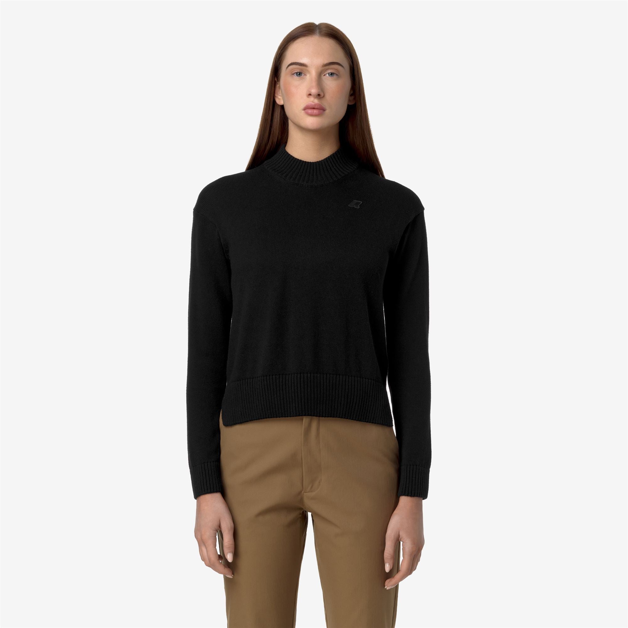 Knitwear_WOMAN_AGATA COTTON CASHMERE_Pull Over_Black Pure - Commercial 4