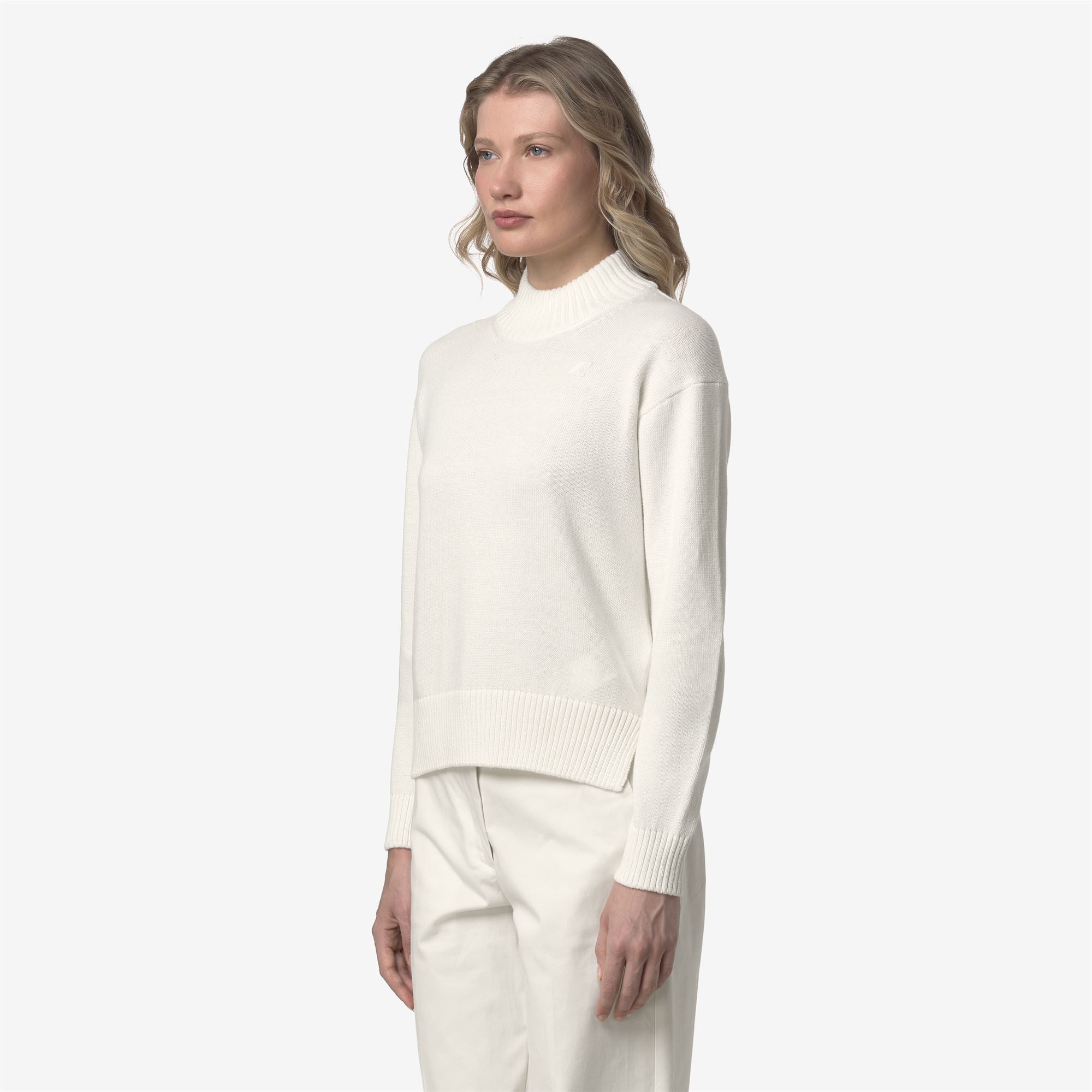 Knitwear_WOMAN_AGATA COTTON CASHMERE_Pull Over_White Gardenia - Commercial 5