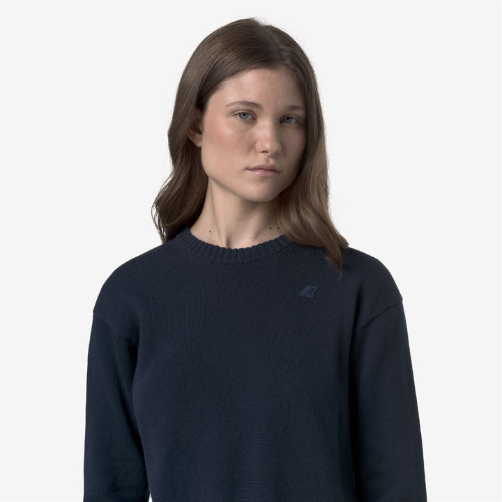 Blue Women's Cotton Cashmere Knit Pullover Sweater 2