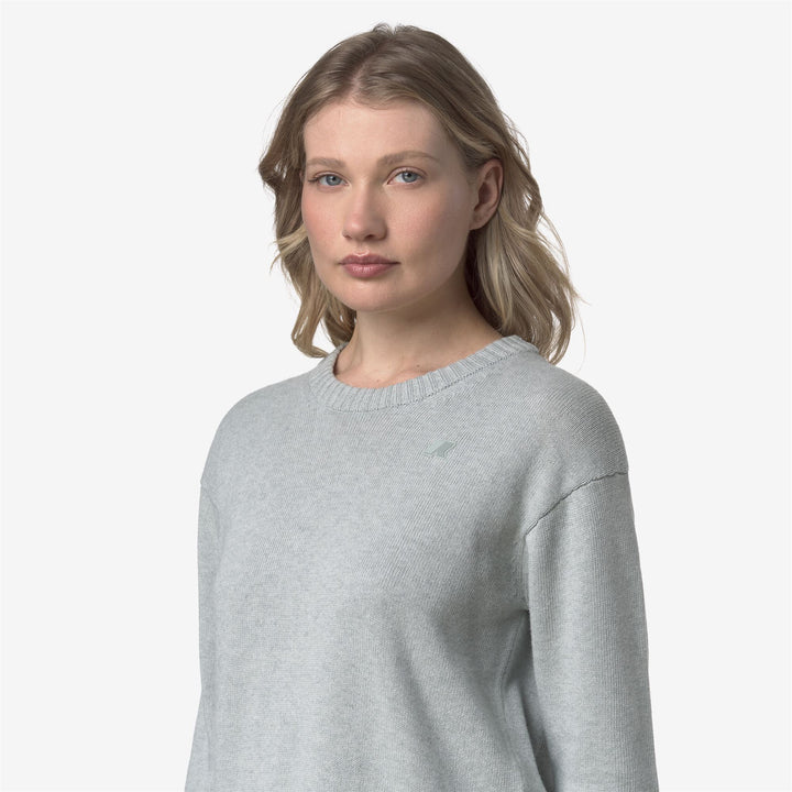 Grey women's Knitwear Cotton Cashmere Pullover 2
