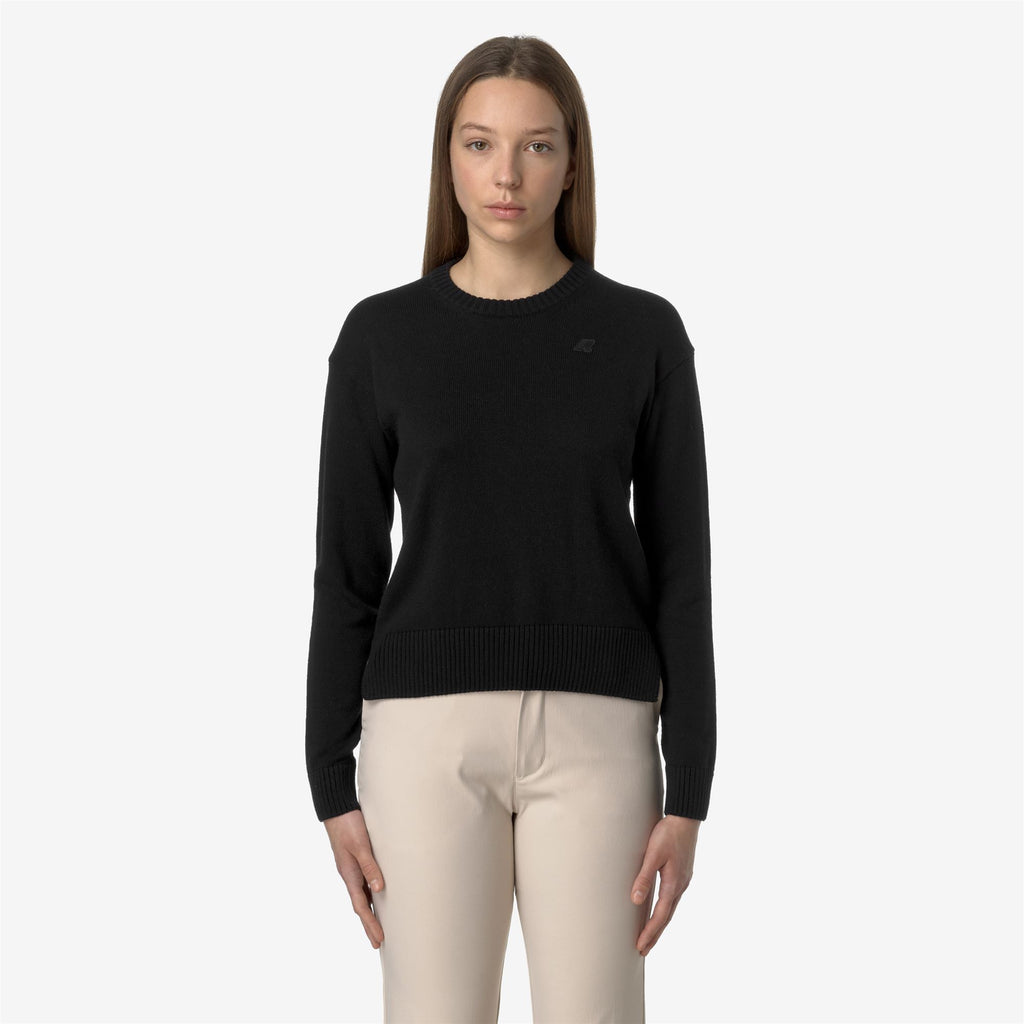 Knitwear_WOMAN_DOMITINE COTTON CASHMERE_Pull Over_Black Pure - Commercial 4