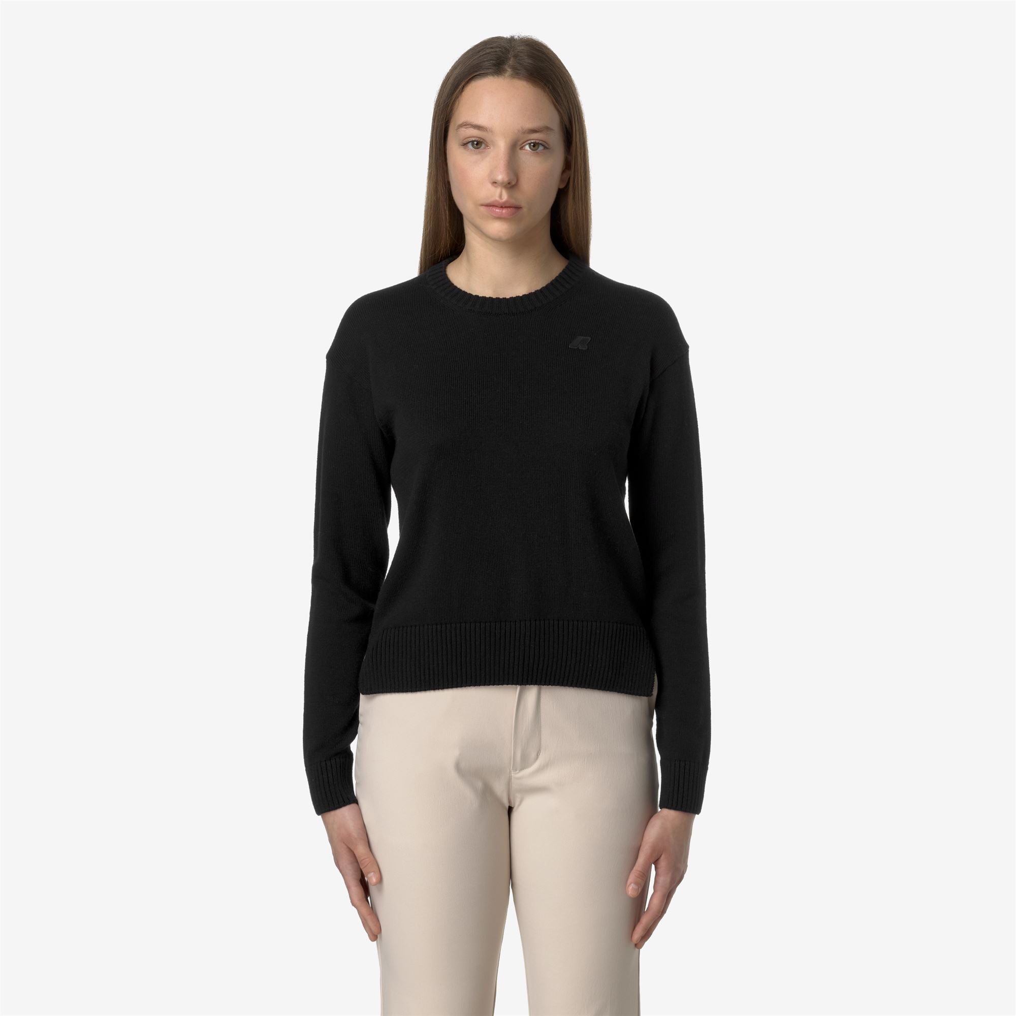 Knitwear_WOMAN_DOMITINE COTTON CASHMERE_Pull Over_Black Pure - Commercial 4