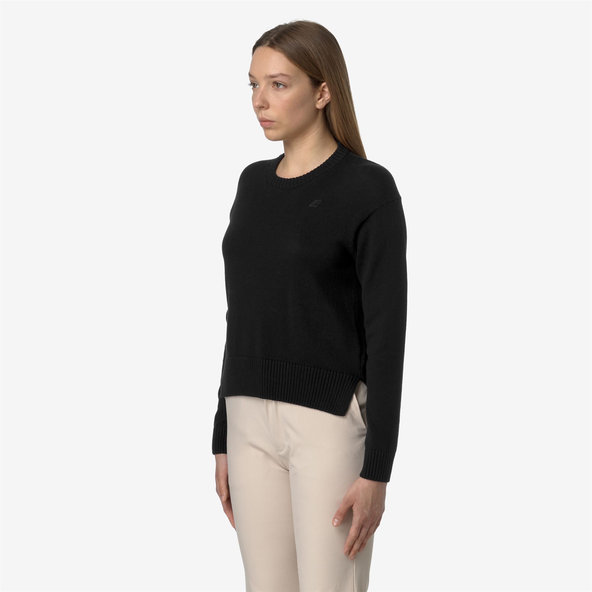 Knitwear_WOMAN_DOMITINE COTTON CASHMERE_Pull Over_Black Pure - Commercial 5
