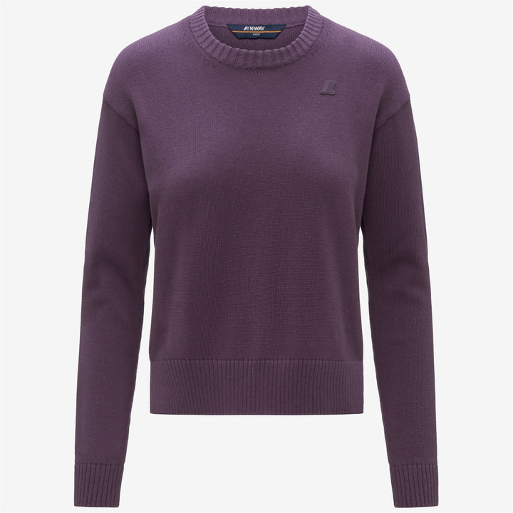 Violet Women's Cashmere Blend Crew Neck Sweater 1