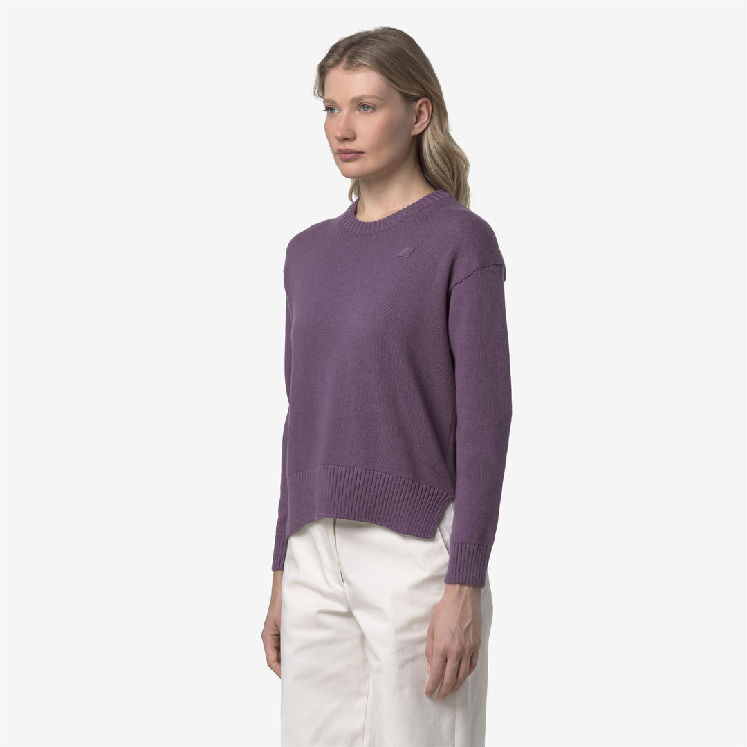 Violet Women's Cashmere Blend Crew Neck Sweater main