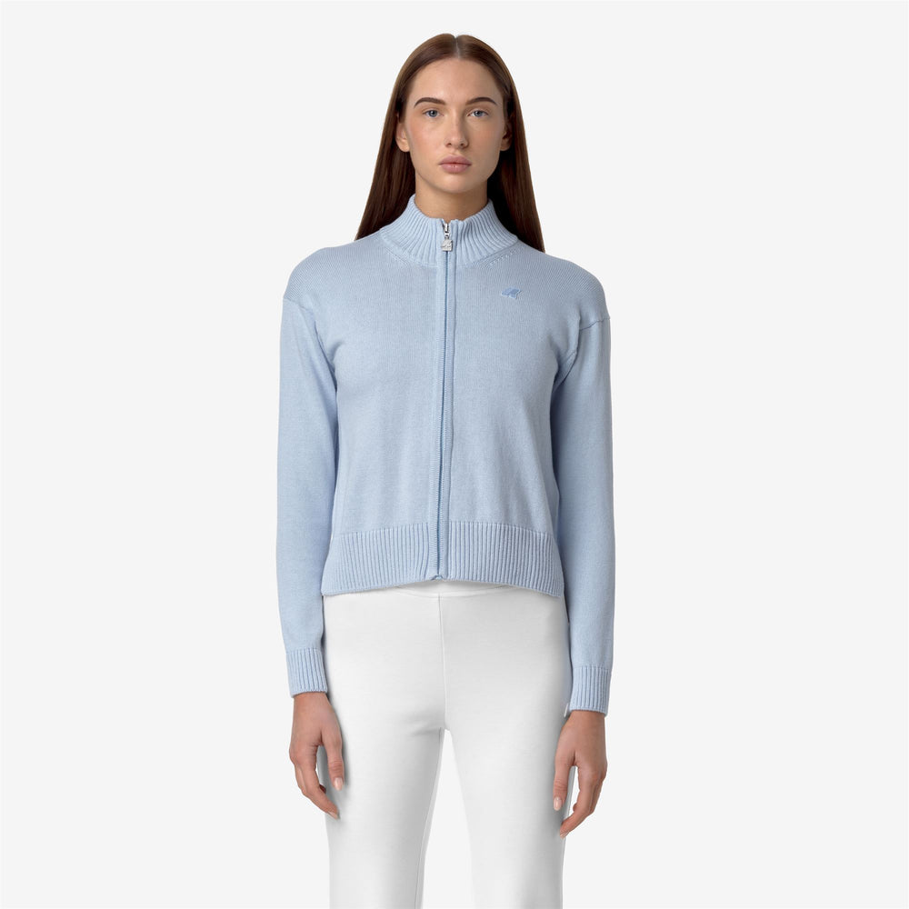 Blue Women's Cotton Cashmere Jacket for City Wear 02