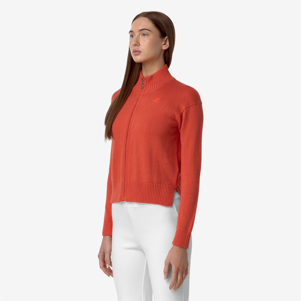 Knitwear_WOMAN_BETINNE COTTON CASHMERE_Jacket_Red Papavero - Commercial 5