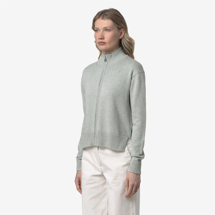 Grey Women's Cashmere Blend Knitwear Jacket 4