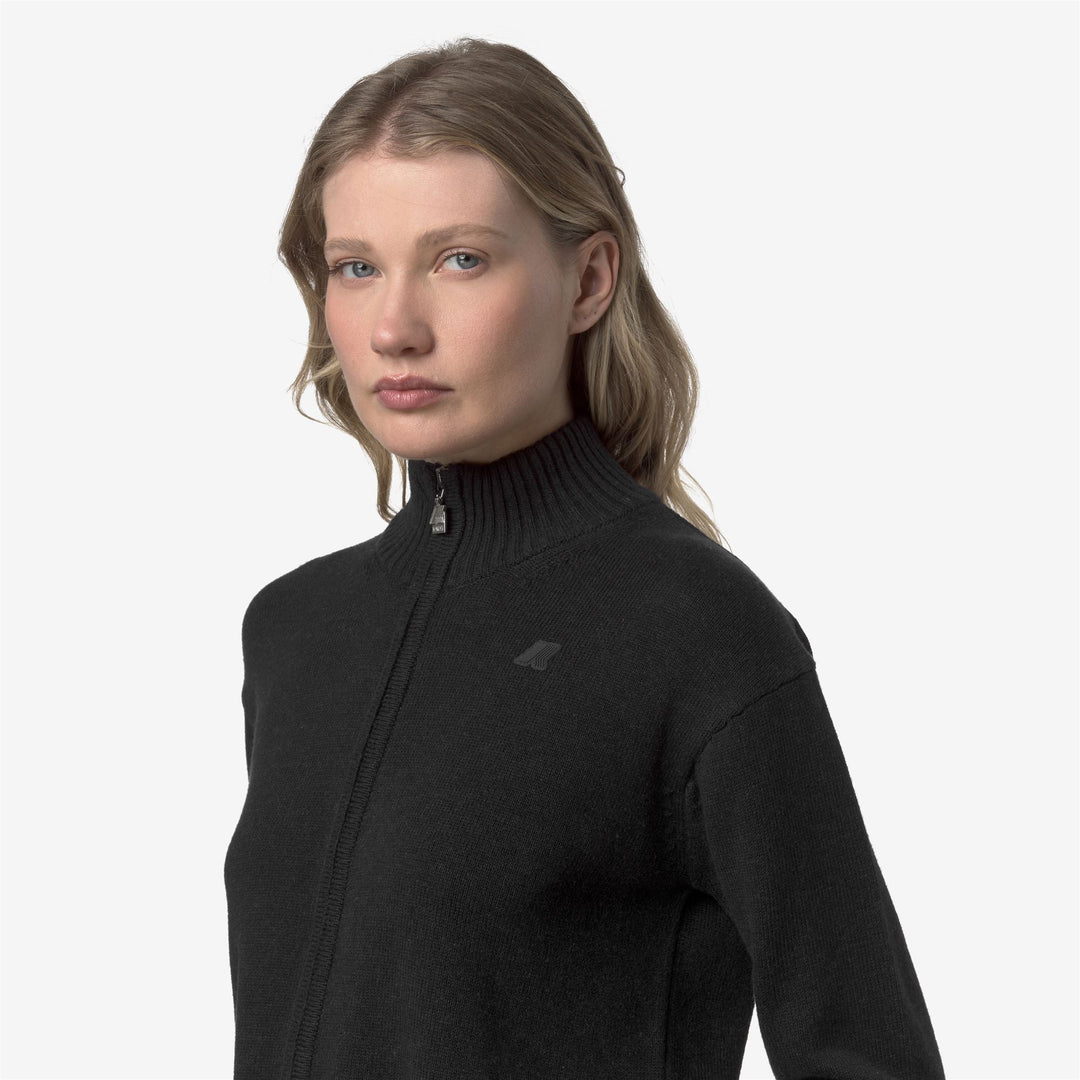 Black Women's Classic Cashmere Blend Knit Jacket main