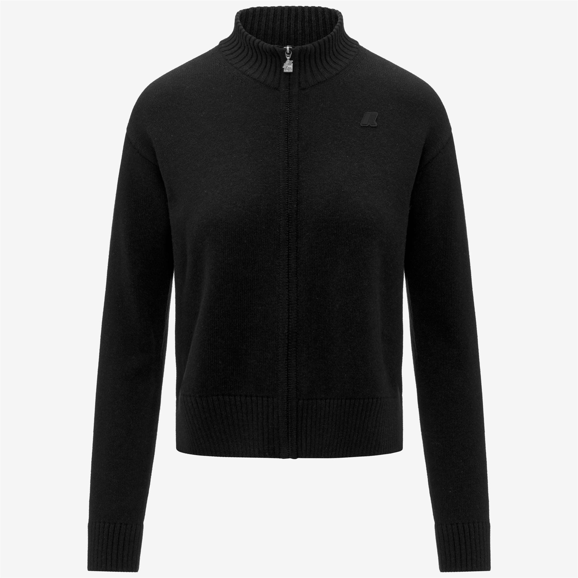 Knitwear_WOMAN_BETINNE COTTON CASHMERE_Jacket_Black Mel - Commercial 1
