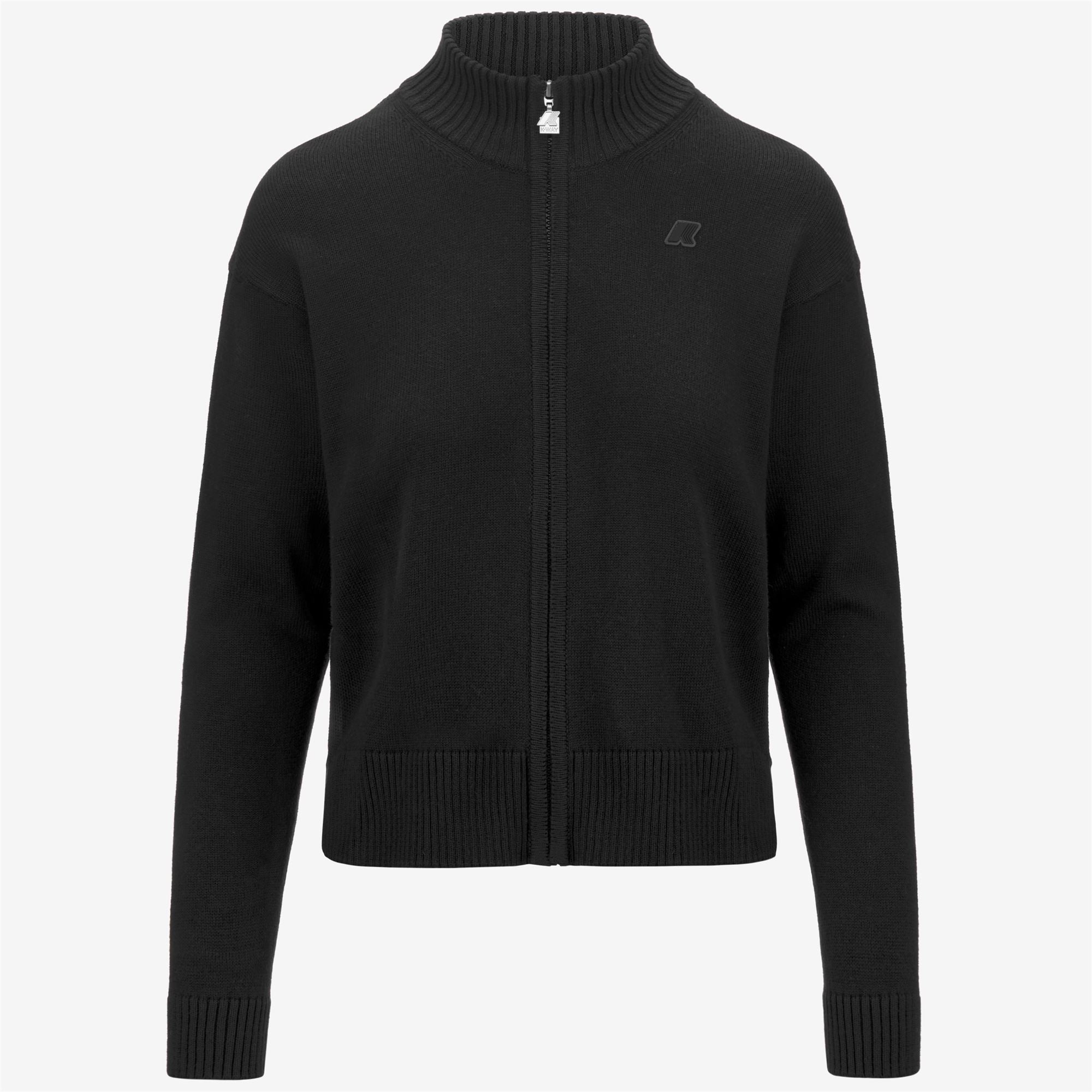 Knitwear_WOMAN_BETINNE COTTON CASHMERE_Jacket_Black Pure - Commercial 1