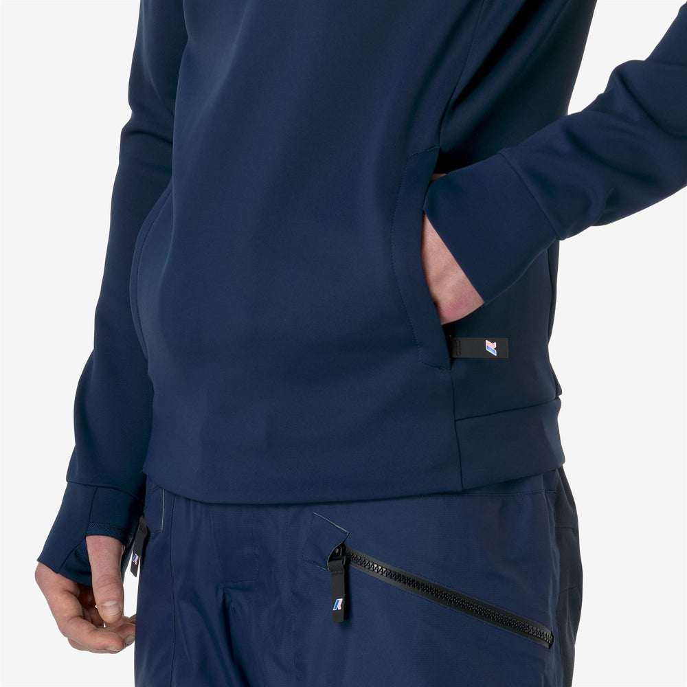 Fleece Unisex FECAMP ALLAGRANDE Jumper BLUE DRESS Detail Double				