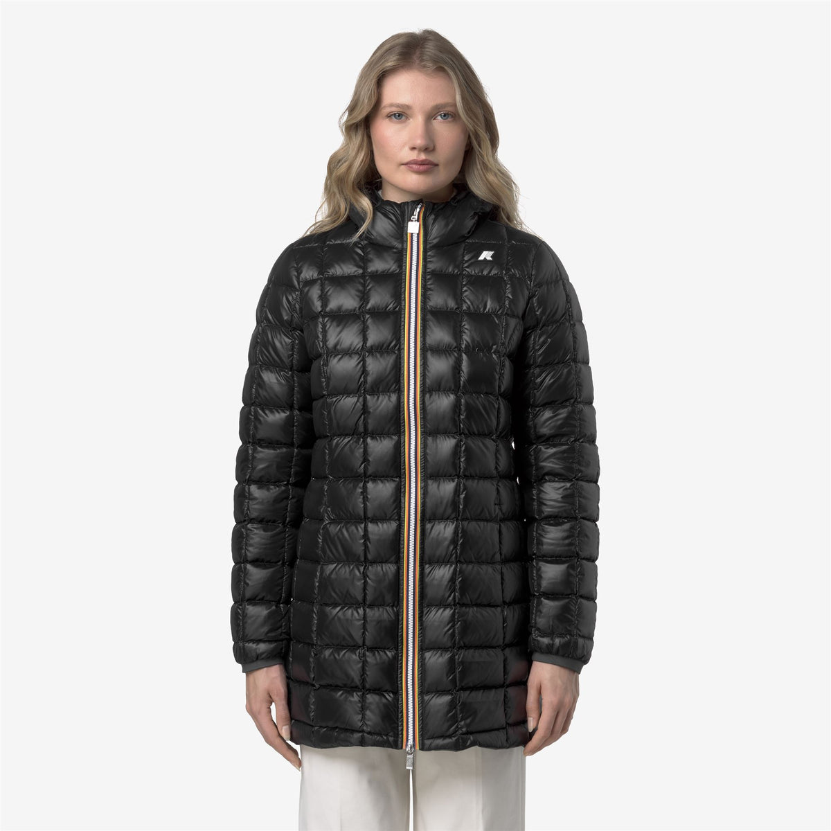 Jackets_WOMAN_DENISE ST THERMO DOUBLE_3/4 Length_GREEN BLACKISH  - Black Pure - Commercial 7