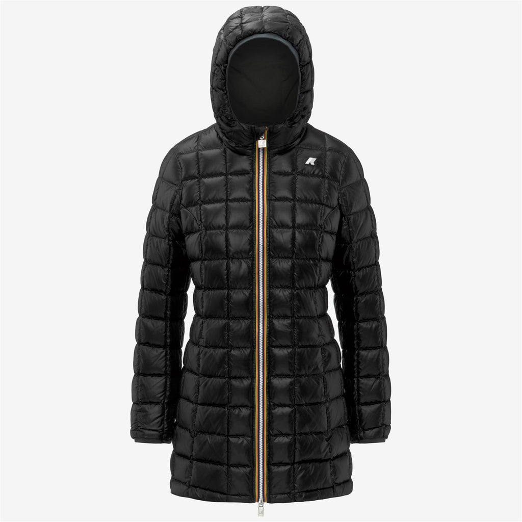 Jackets_WOMAN_DENISE ST THERMO DOUBLE_3/4 Length_GREEN BLACKISH  - Black Pure - Commercial 2
