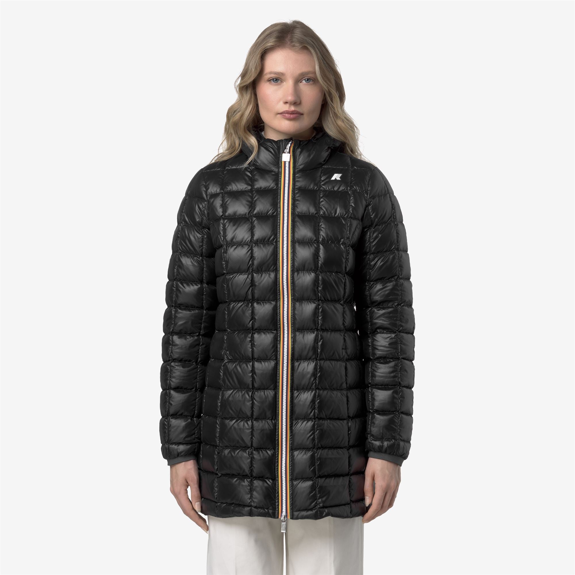 Jackets_WOMAN_DENISE ST THERMO DOUBLE_3/4 Length_GREEN BLACKISH  - Black Pure - Commercial 7