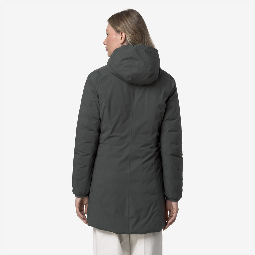 Jackets_WOMAN_DENISE ST THERMO DOUBLE_3/4 Length_GREEN BLACKISH  - Black Pure - Commercial 6