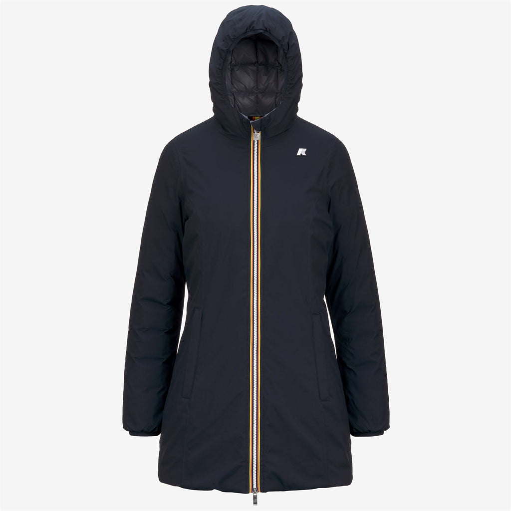 Jackets_WOMAN_DENISE ST THERMO DOUBLE_3/4 Length_Blue D-Grey Blue A - Commercial 1