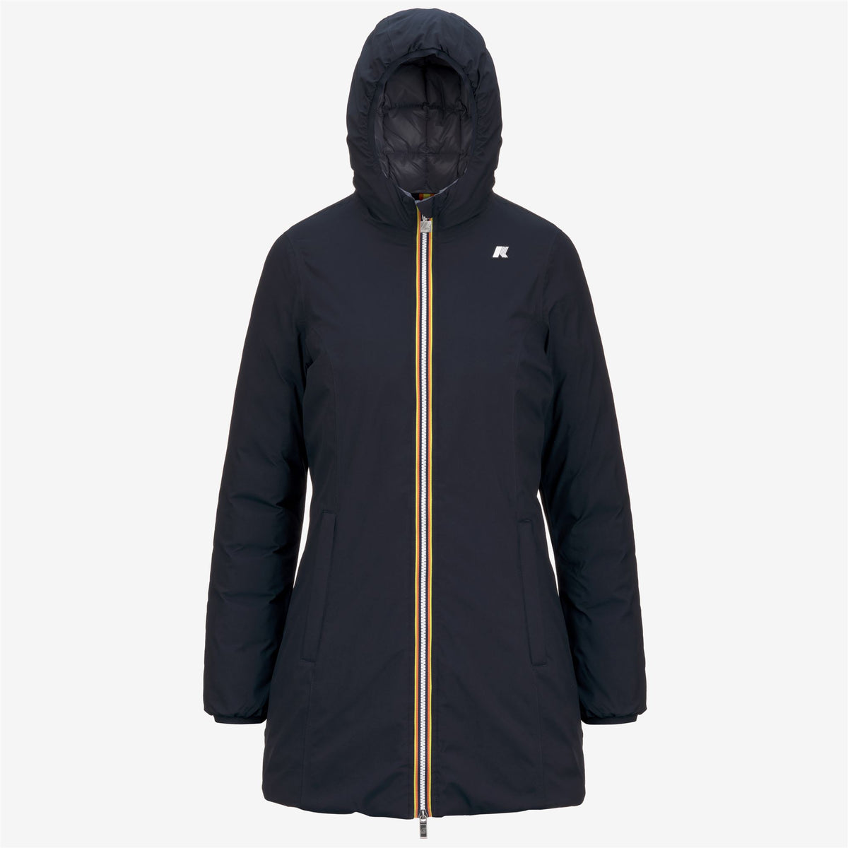 Jackets_WOMAN_DENISE ST THERMO DOUBLE_3/4 Length_Blue D-Grey Blue A - Commercial 1
