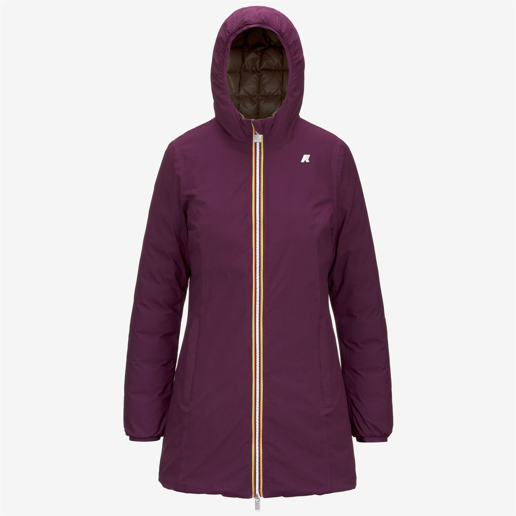 Jackets_WOMAN_DENISE ST THERMO DOUBLE_3/4 Length_Violet Dk P-Brown G - Commercial 1