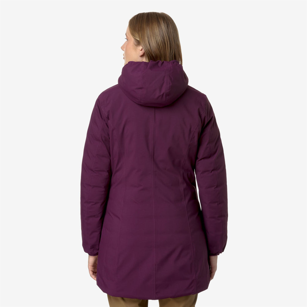 Jackets_WOMAN_DENISE ST THERMO DOUBLE_3/4 Length_Violet Dk P-Brown G - Commercial 6