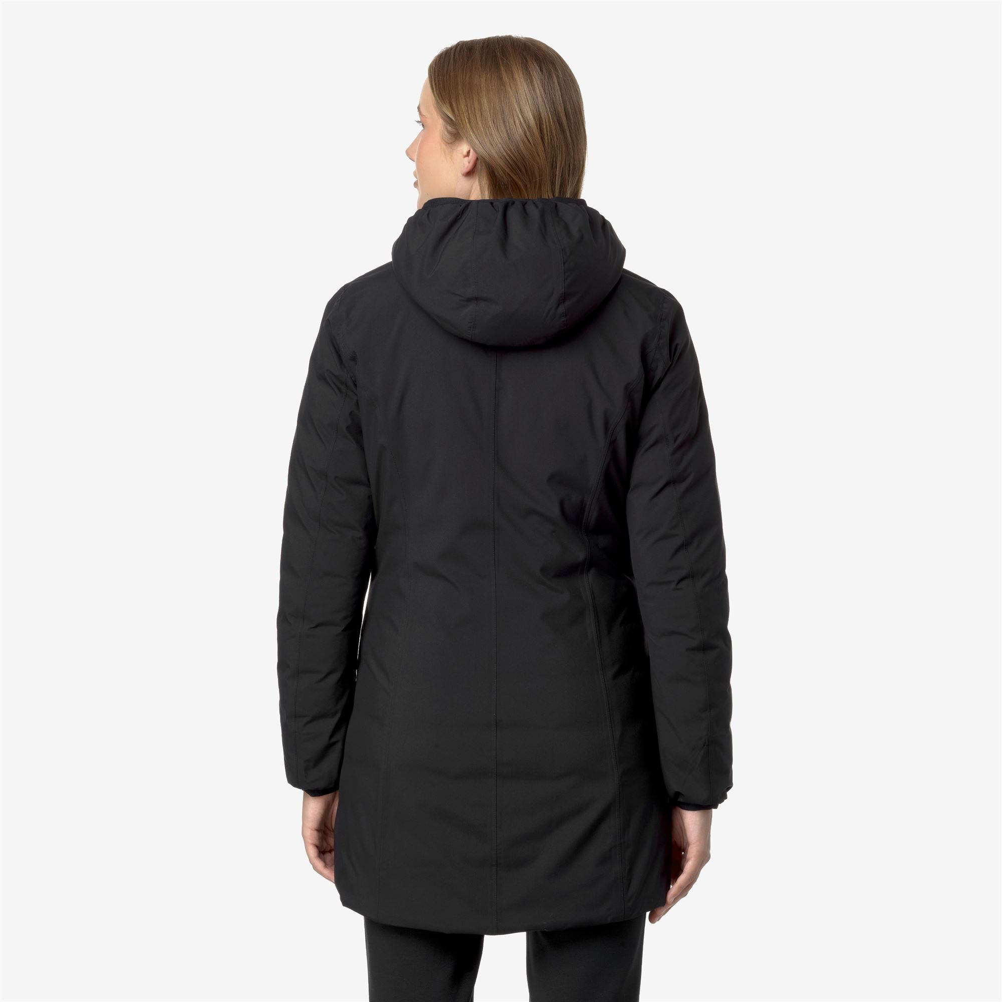 Jackets_WOMAN_DENISE ST THERMO DOUBLE_3/4 Length_Black P-Beige G - Commercial 6