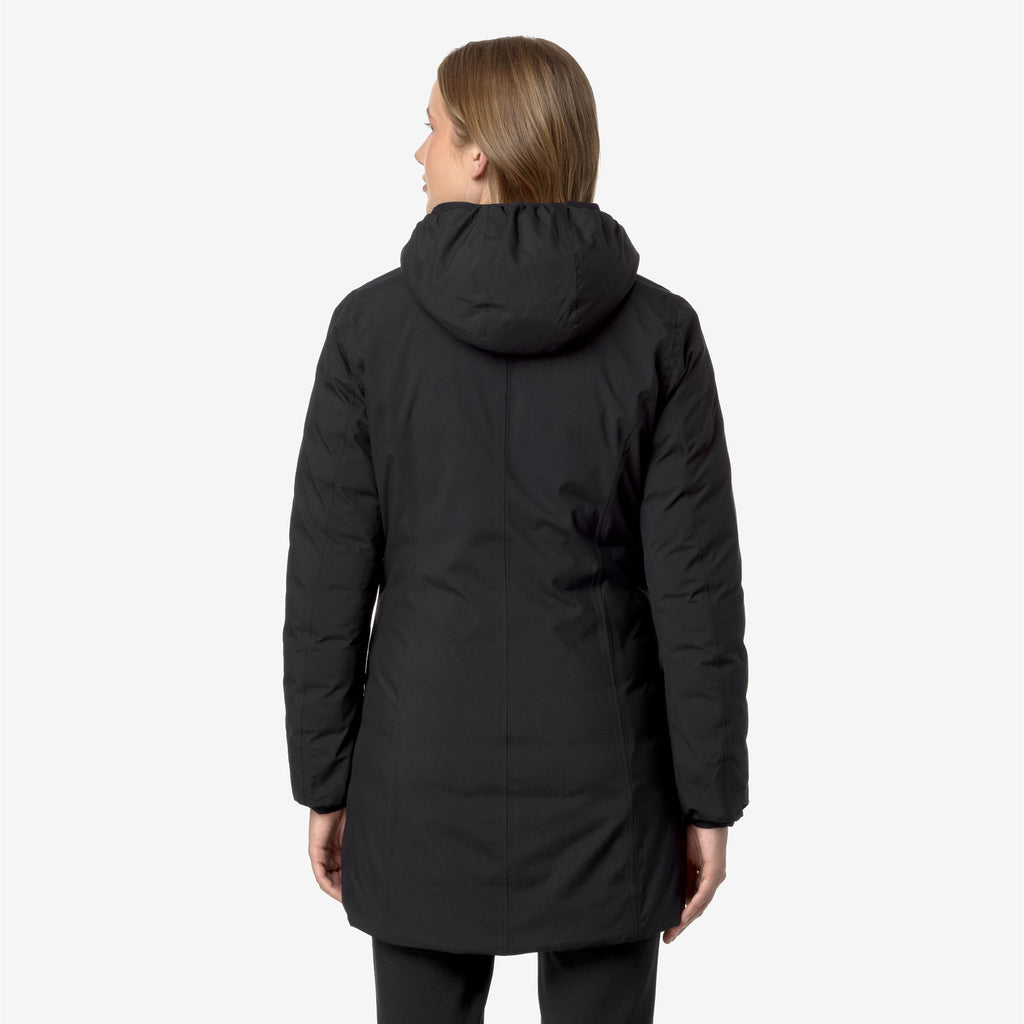 Jackets_WOMAN_DENISE ST THERMO DOUBLE_3/4 Length_Black P-Beige G - Commercial 6