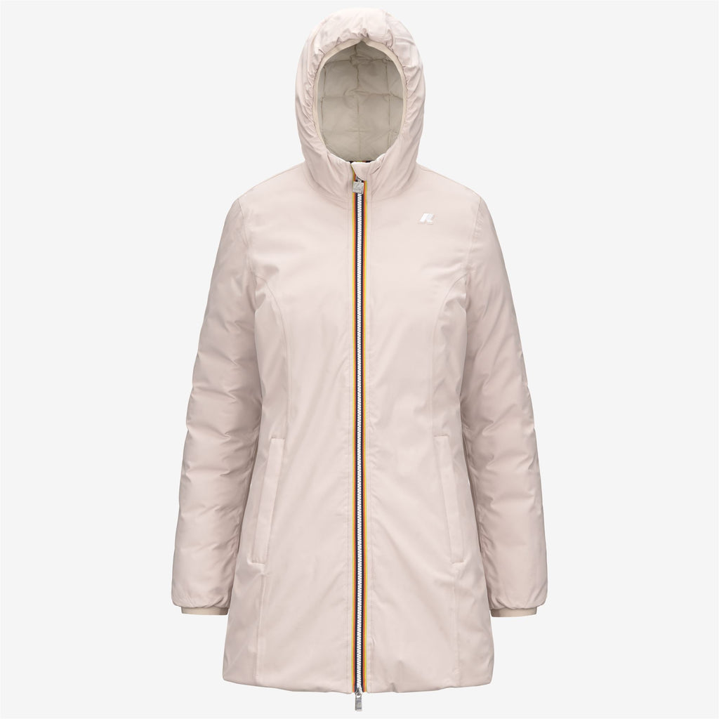 Jackets_WOMAN_DENISE ST THERMO DOUBLE_3/4 Length_Pink T-White G - Commercial 1