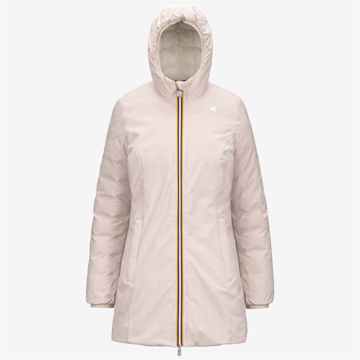 Jackets_WOMAN_DENISE ST THERMO DOUBLE_3/4 Length_Pink T-White G - Commercial 1