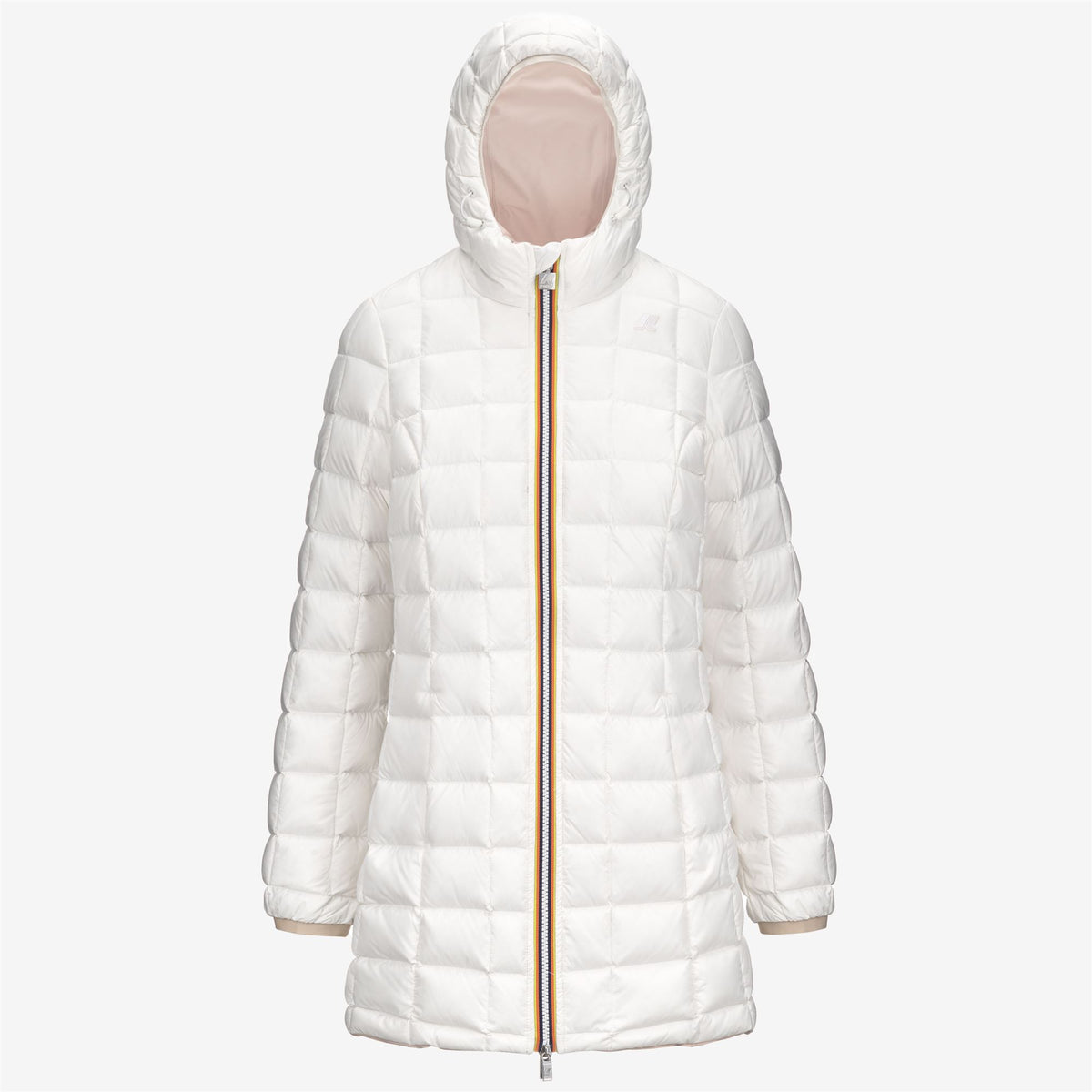 Jackets_WOMAN_DENISE ST THERMO DOUBLE_3/4 Length_Pink T-White G - Commercial 2
