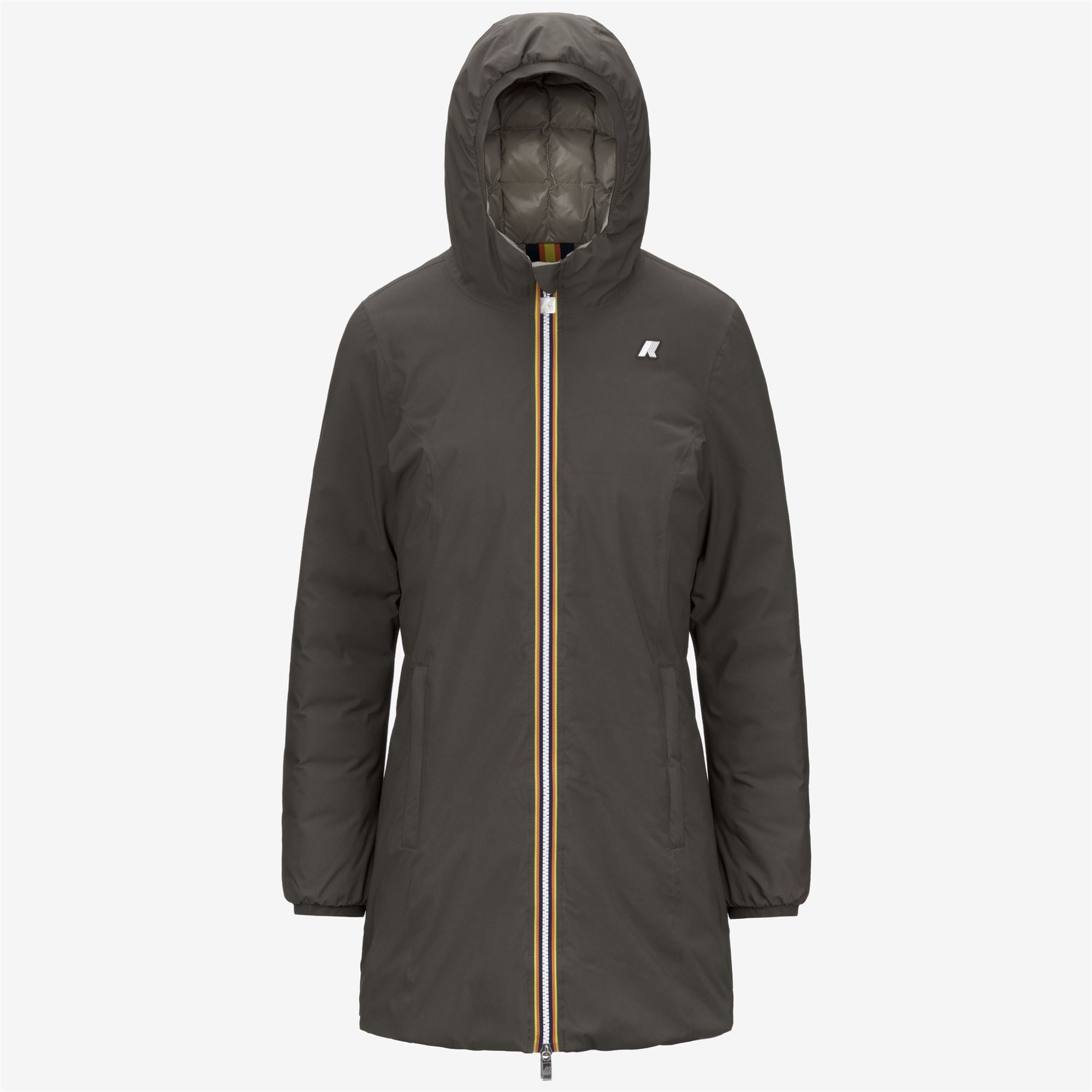 Jackets_WOMAN_DENISE ST THERMO DOUBLE_3/4 Length_Black Olive - Green Oak - Commercial 1