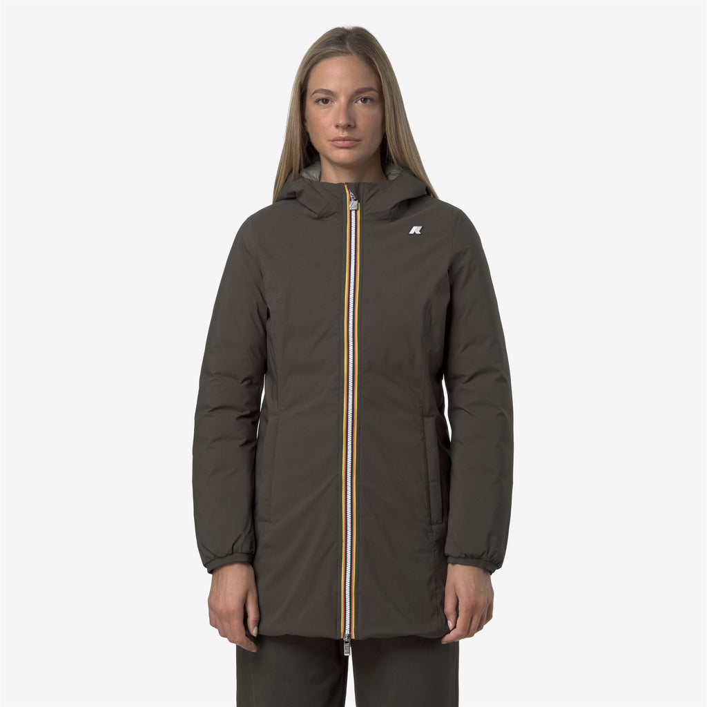 Jackets_WOMAN_DENISE ST THERMO DOUBLE_3/4 Length_Black Olive - Green Oak - Commercial 4