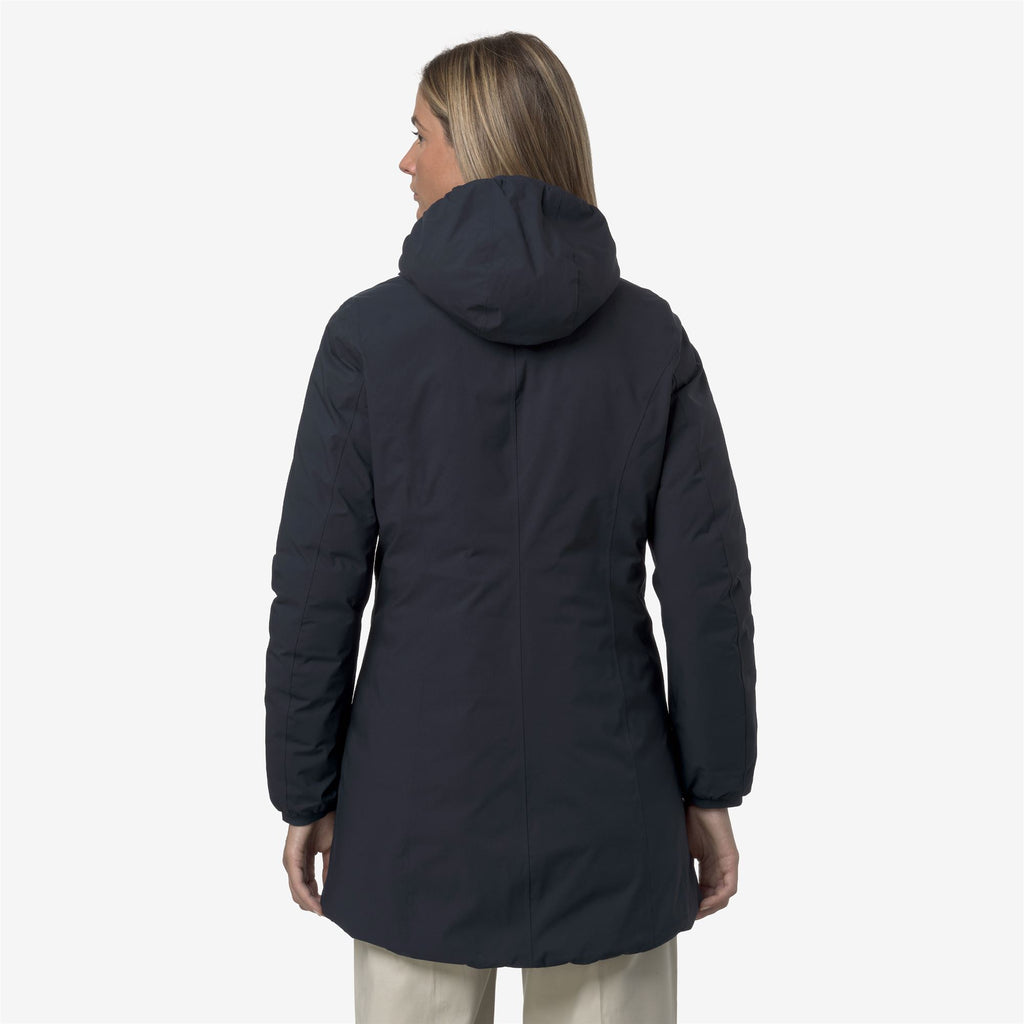 Jackets_WOMAN_DENISE ST THERMO DOUBLE_3/4 Length_Blue Depth - Beige Cashmere - Commercial 6