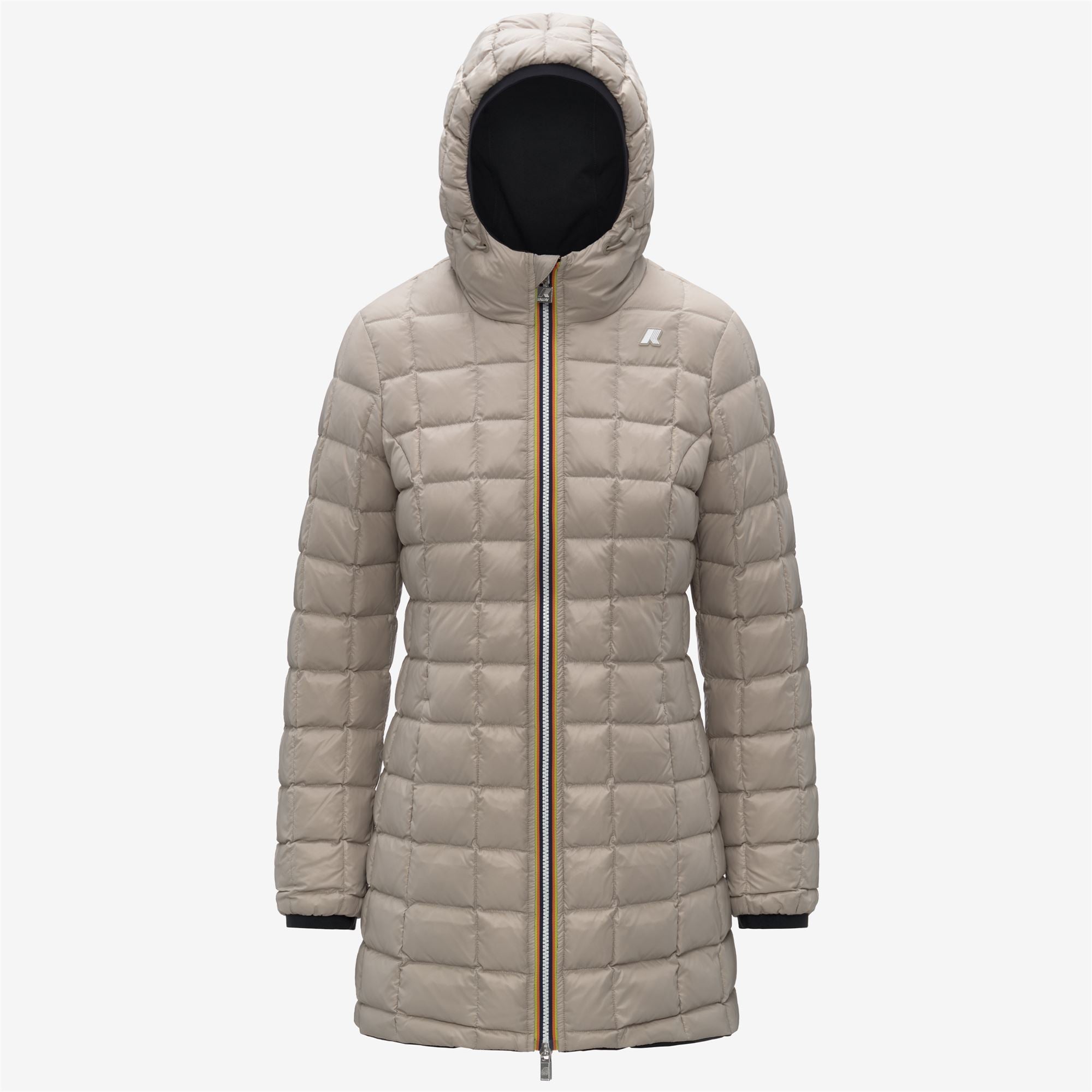 Jackets_WOMAN_DENISE ST THERMO DOUBLE_3/4 Length_Black Pure - Beige Cashmere - Commercial 2