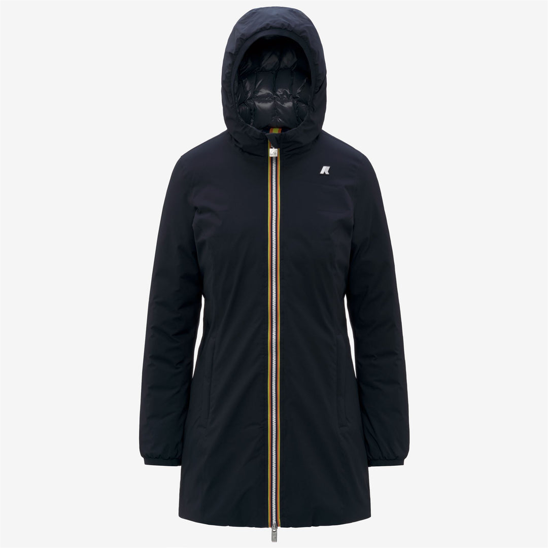 Blue women's Reversible 3/4 Length Jacket with PrimaLoft Insulation 01