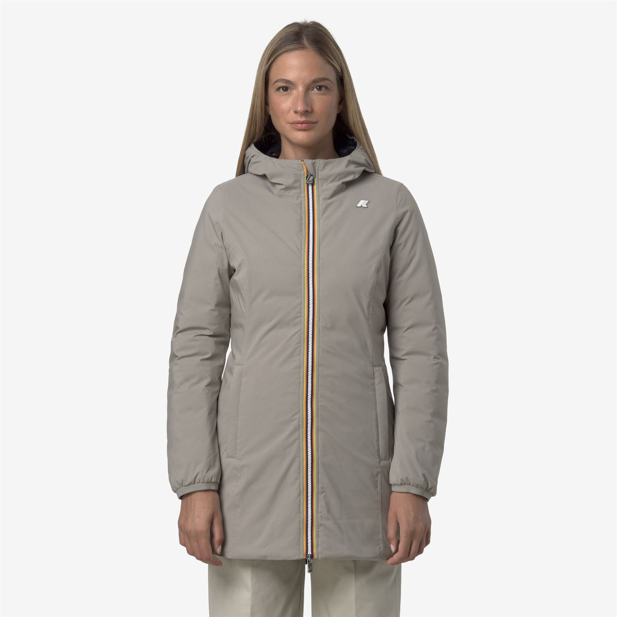 Jackets_WOMAN_DENISE ST THERMO DOUBLE_3/4 Length_Green Oak - Black Pure - Commercial 3