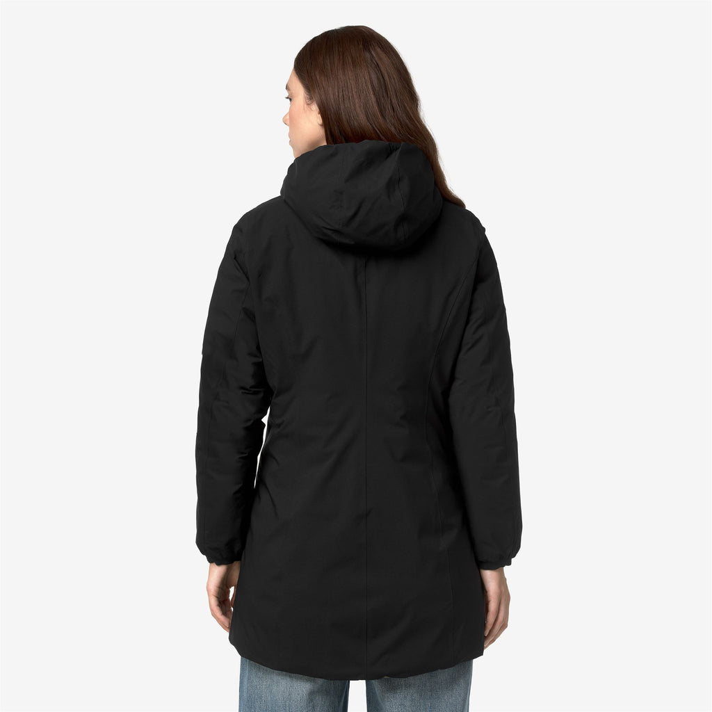 Jackets_Woman_DENISE ST THERMO DOUBLE_3/4 Length_Black Pure - Green Army - Commercial 6