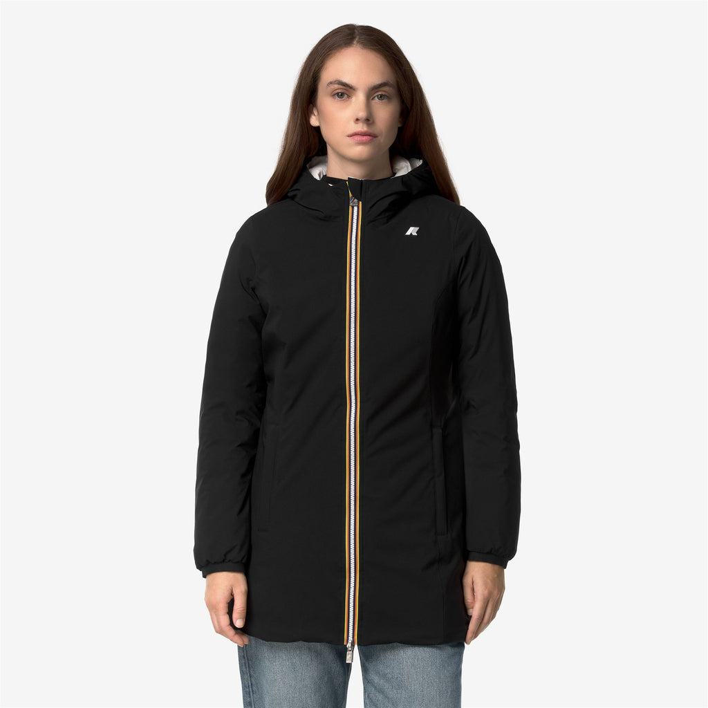 Jackets_Woman_DENISE ST THERMO DOUBLE_3/4 Length_Black Pure - White Natural - Commercial 4