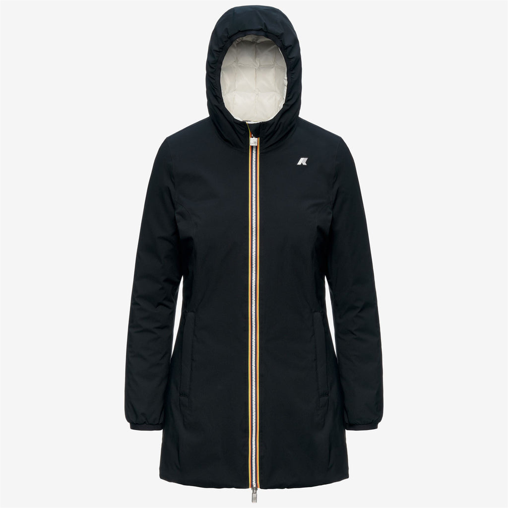 Jackets_Woman_DENISE ST THERMO DOUBLE_3/4 Length_Black Pure - White Natural - Commercial 1