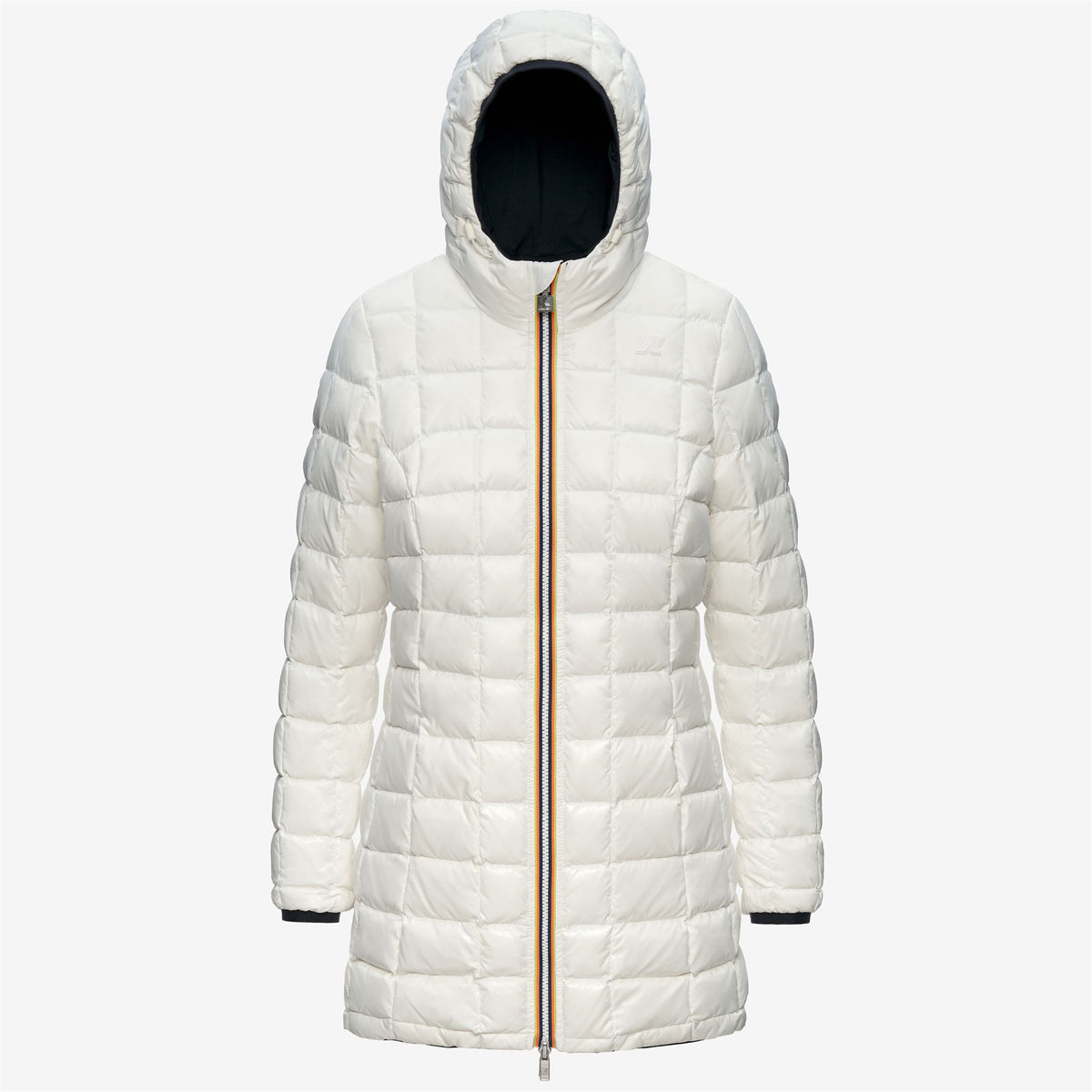 Jackets_Woman_DENISE ST THERMO DOUBLE_3/4 Length_Black Pure - White Natural - Commercial 2