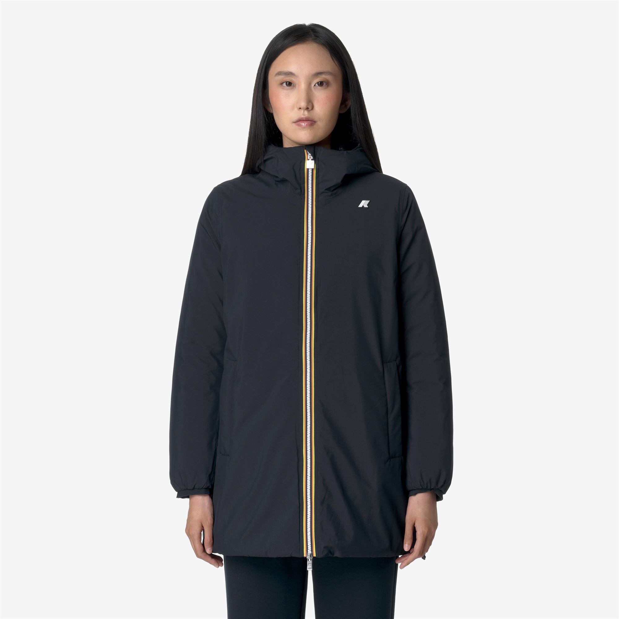 Jackets_WOMAN_SOPHIE ST THERMO DOUBLE_Mid_Blue Depth - Black Pure - Commercial 3