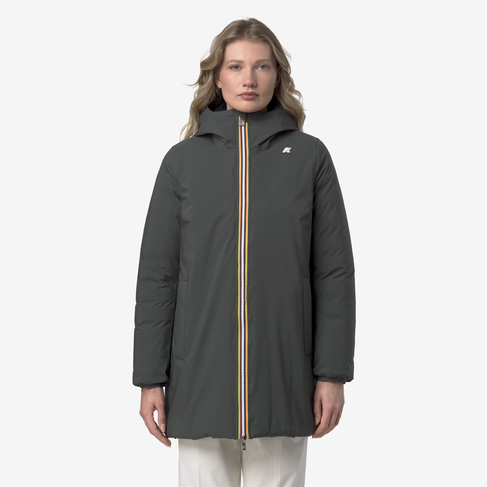 Jackets_WOMAN_SOPHIE ST THERMO DOUBLE_Mid_GREEN BLACKISH  - Black Pure - Commercial 4