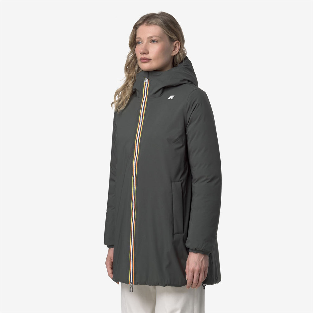 Jackets_WOMAN_SOPHIE ST THERMO DOUBLE_Mid_GREEN BLACKISH  - Black Pure - Commercial 5
