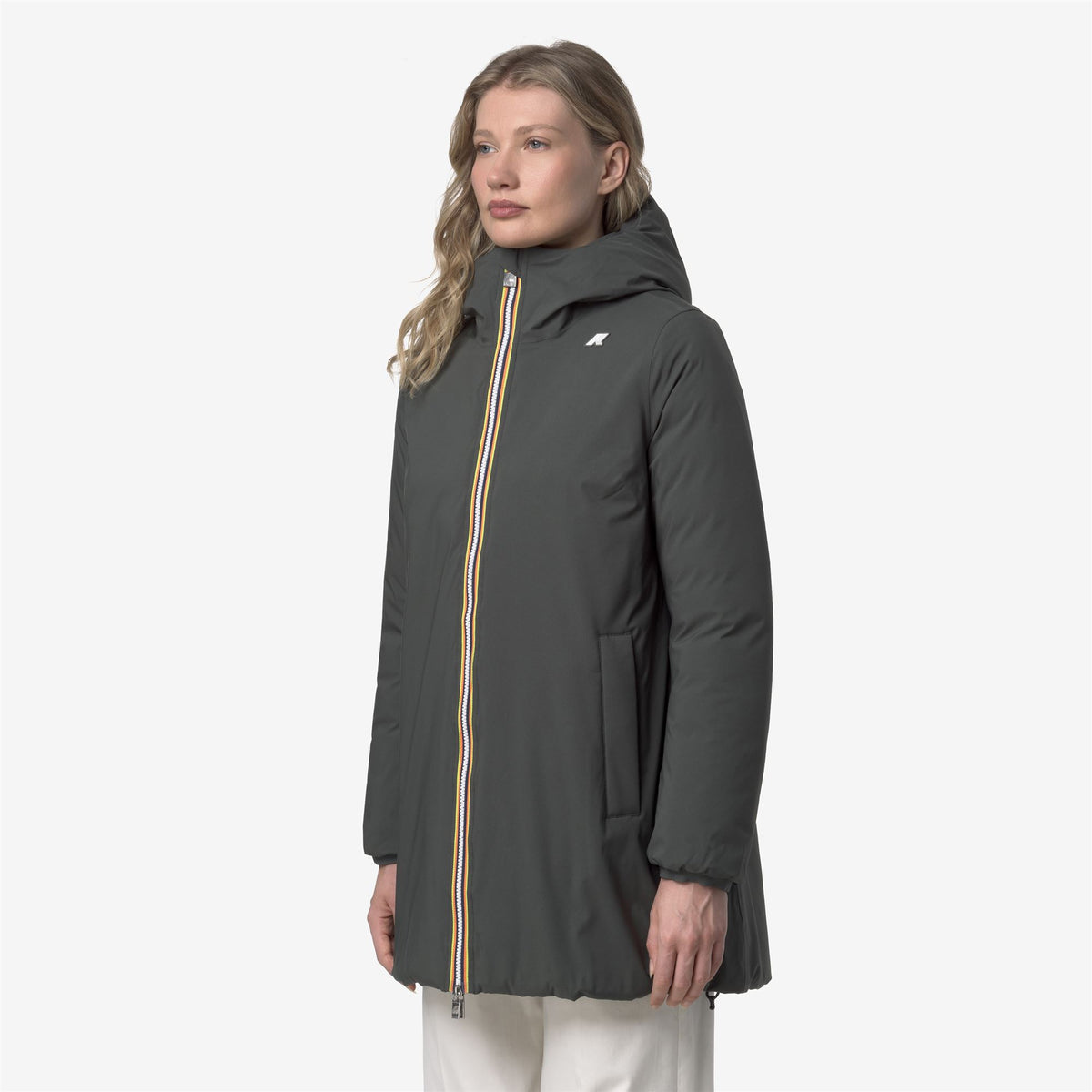 Jackets_WOMAN_SOPHIE ST THERMO DOUBLE_Mid_GREEN BLACKISH  - Black Pure - Commercial 5