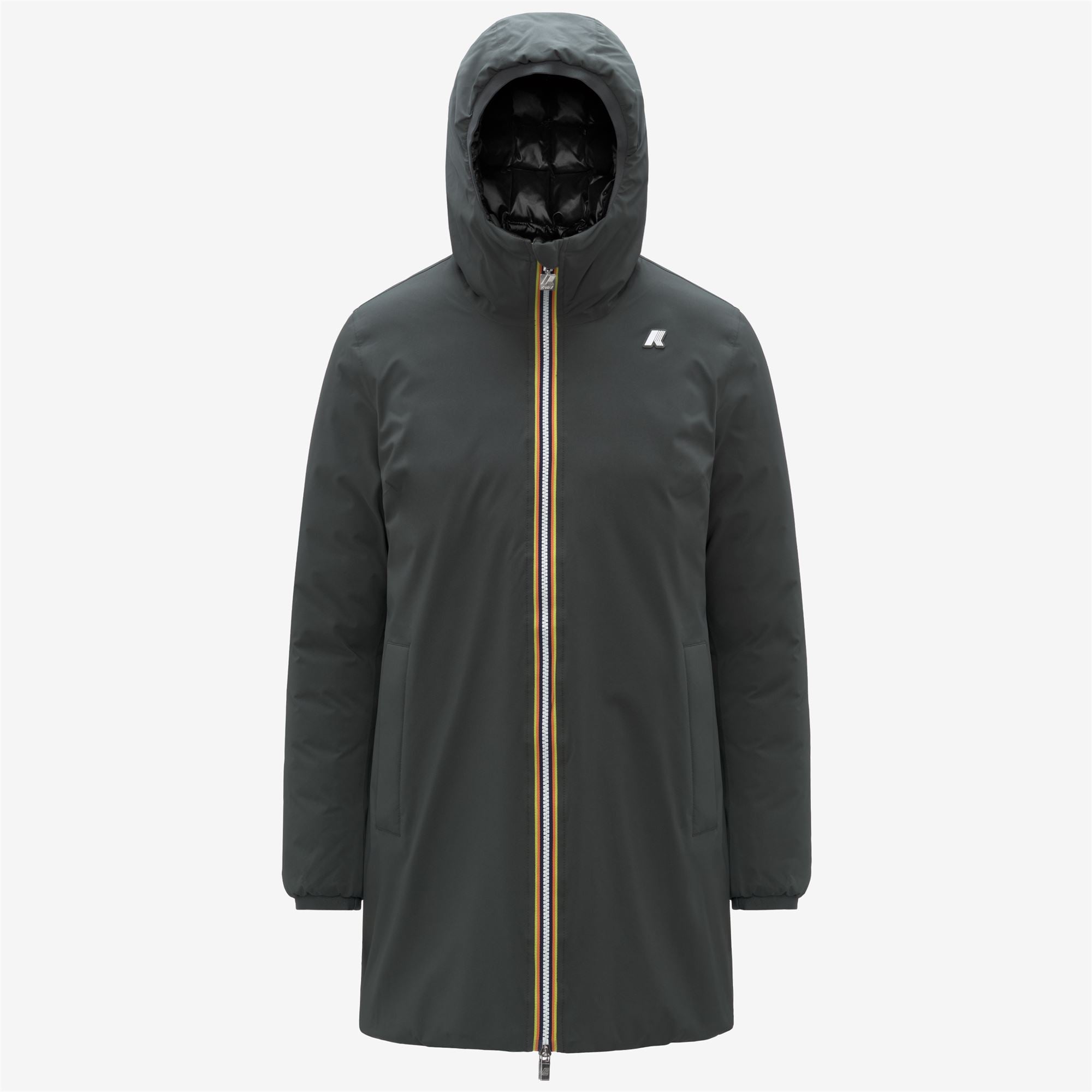 Jackets_WOMAN_SOPHIE ST THERMO DOUBLE_Mid_GREEN BLACKISH  - Black Pure - Commercial 1