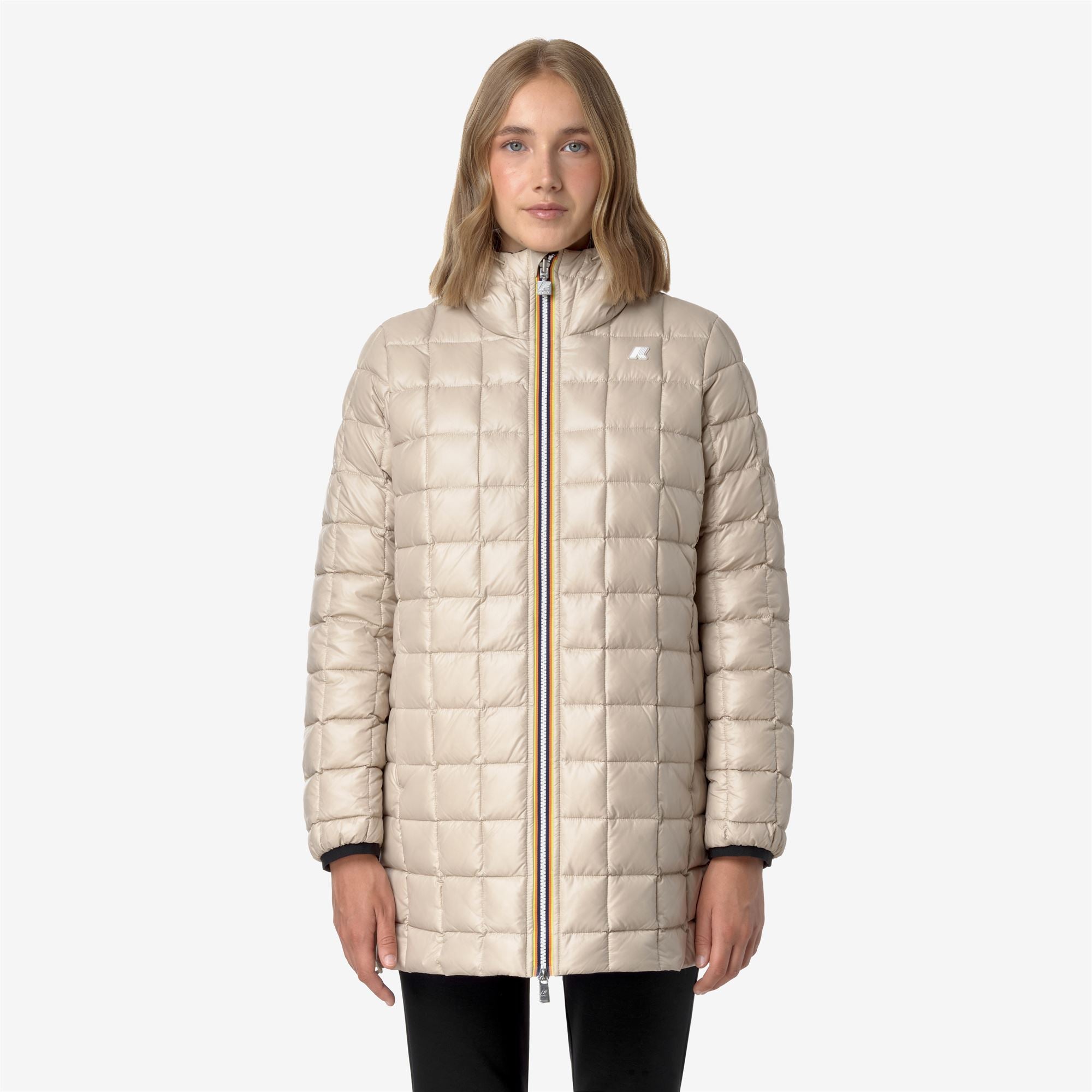 Jackets_WOMAN_SOPHIE ST THERMO DOUBLE_Mid_Black P-Beige G - Commercial 7