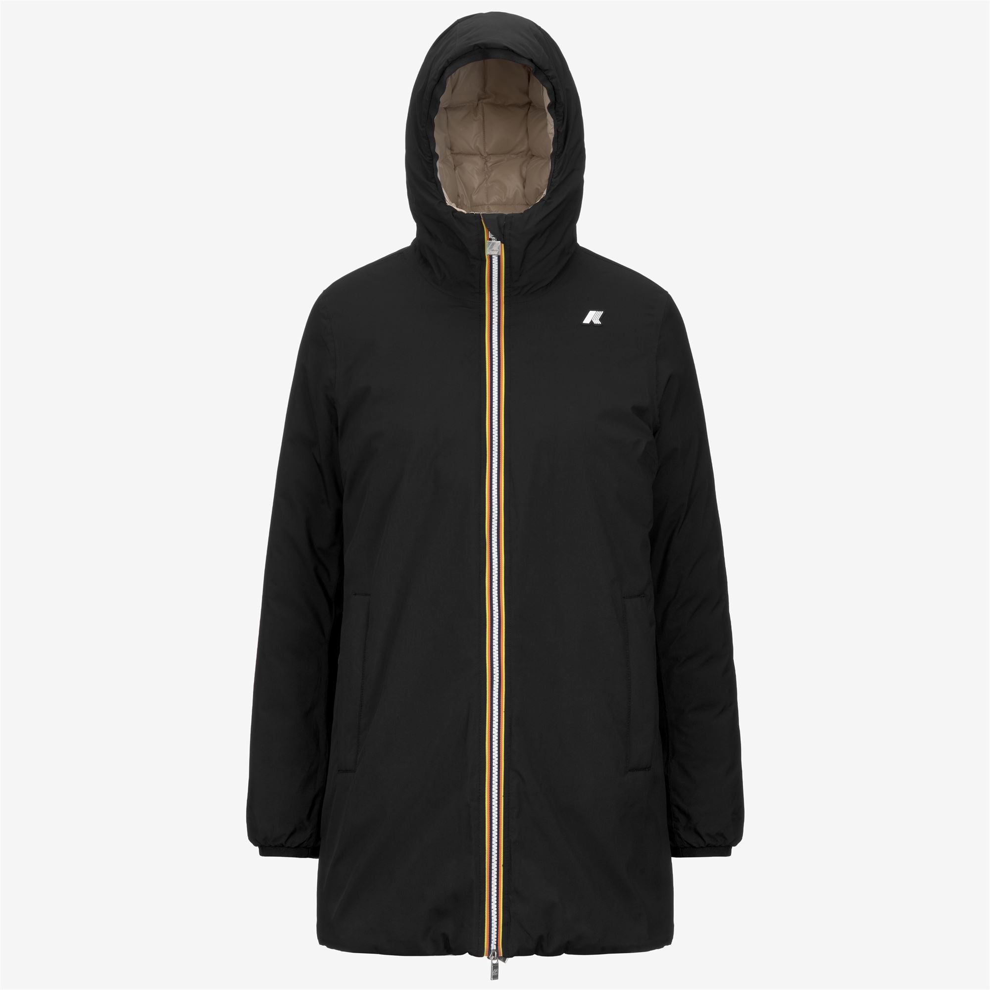 Jackets_WOMAN_SOPHIE ST THERMO DOUBLE_Mid_Black P-Beige G - Commercial 1