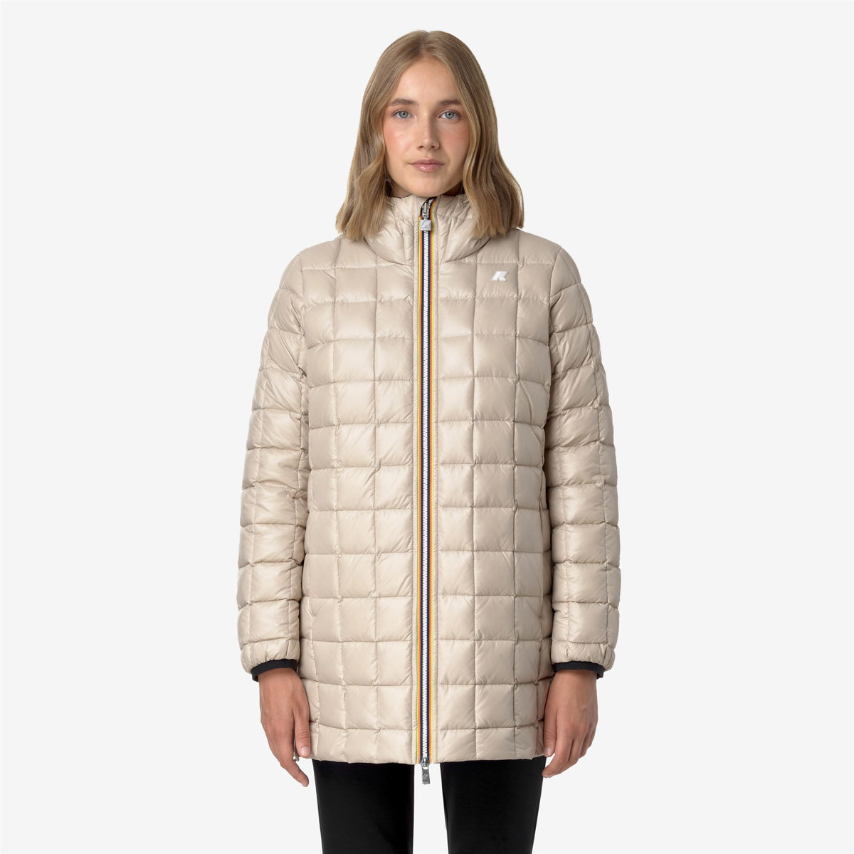 Jackets_WOMAN_SOPHIE ST THERMO DOUBLE_Mid_Black P-Beige G - Commercial 7